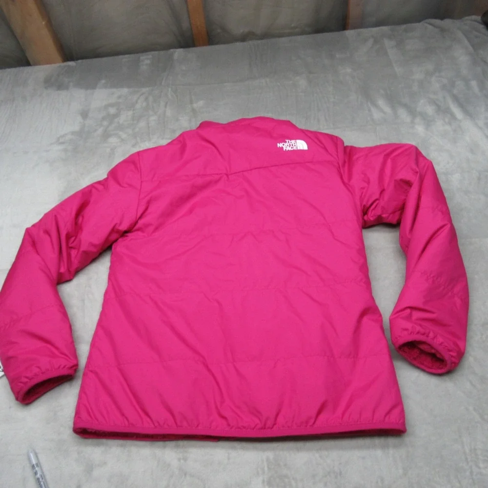 North Face Jacket Teen Girls XL 14/16‎ Pink Mossbud Reversible Insulated Puffer